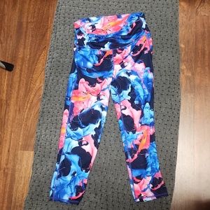 Athleta Watercolor Print 7/8 Leggings - TALL